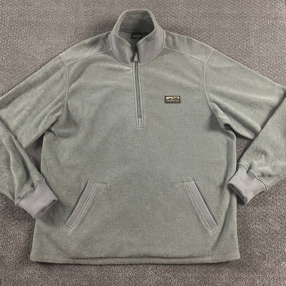 Kavu Fleece Pullover Men's XL 1/4 Zip 1/2 Zip Sweater
